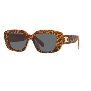 CELINE TRIOMPHE Sunglasses Womens NEW Leopard Print Authentic